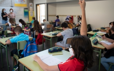 Una aula de Sabadell/ Roger Benet